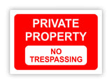 No Tresspassing