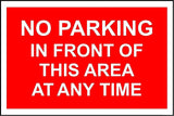 No Parking A4 Aluminium Custom Made signs